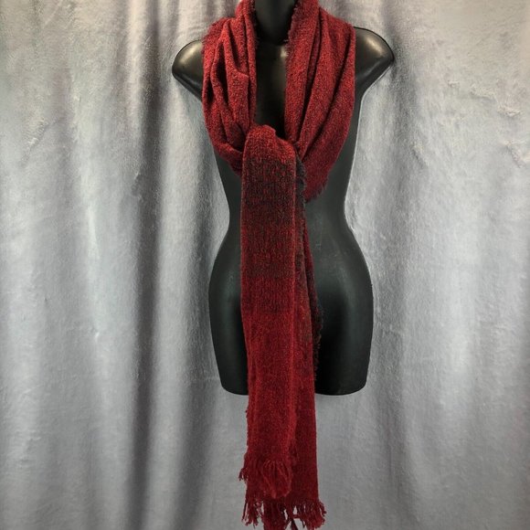 Celtic WoolLen Mills 85% Lambswool Women’s Burgundy & Green Stole Modern Ireland - Picture 5 of 8